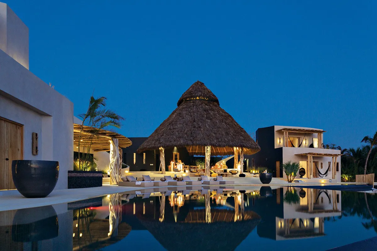 Pink Cliffside Villa in Careyes 